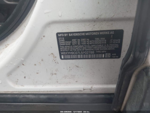 2020 BMW X2 WBXYH9C07L5P02788 Photo 8