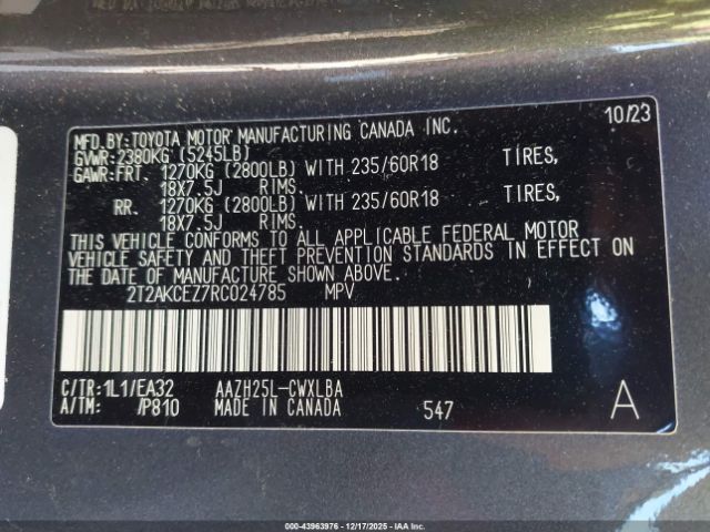 2024 LEXUS NX 350H 2T2AKCEZ7RC024785 Photo 8