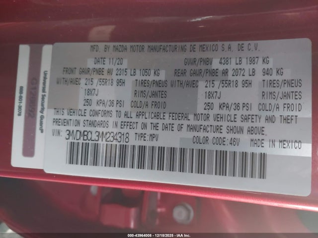 Mazda Cx-30 Preferred 2021 3MVDMBCL3MM234318 Image 9