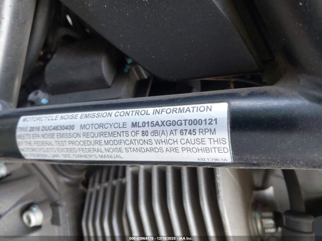 2016 DUCATI SCRAMBLER ML015AXG0GT000121 Photo 9