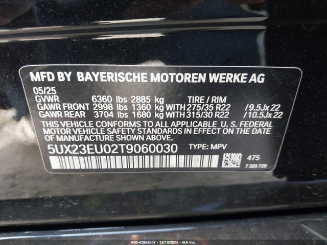 5UX23EU02T9060030 BMW X5 Xdrive40i