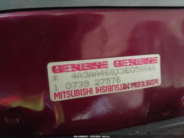 2003 MITSUBISHI GALANT 4A3AA46GX3E058666 Photo 8