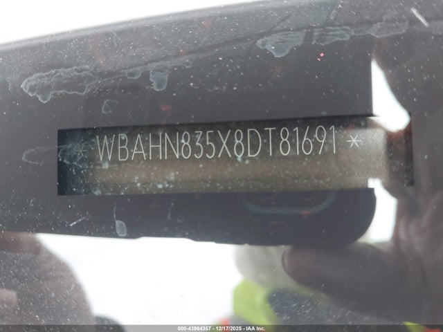 43964357 :رقم المزاد ، WBAHN835X8DT81691 vin ، 2008 Bmw 750li مزاد بيع