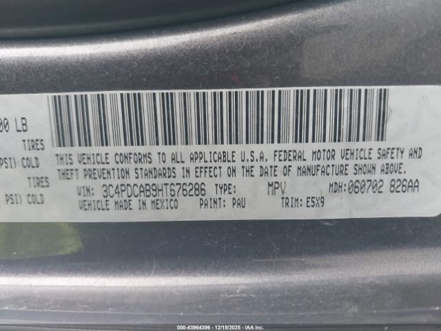 2017 DODGE JOURNEY 3C4PDCAB9HT676286 Photo 8