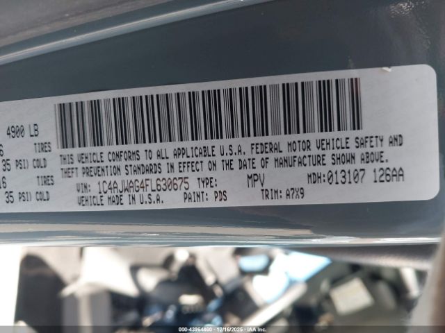 2015 JEEP WRANGLER 1C4AJWAG4FL630675 Photo 8