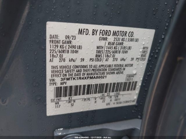 2023 FORD MUSTANG MACH-E 3FMTK1R4XPMA86021 Photo 8