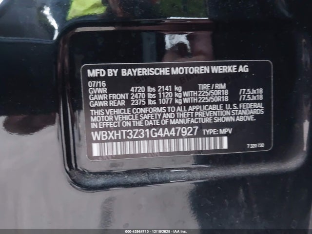2016 BMW X1 WBXHT3Z31G4A47927 Photo 8