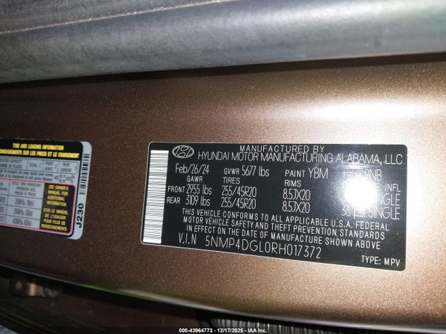 2024 HYUNDAI SANTA FE 5NMP4DGL0RH017372 Photo 8