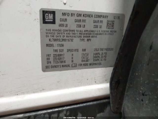 2021 CHEVROLET TRAILBLAZER KL79MRSL3MB116792 Photo 8