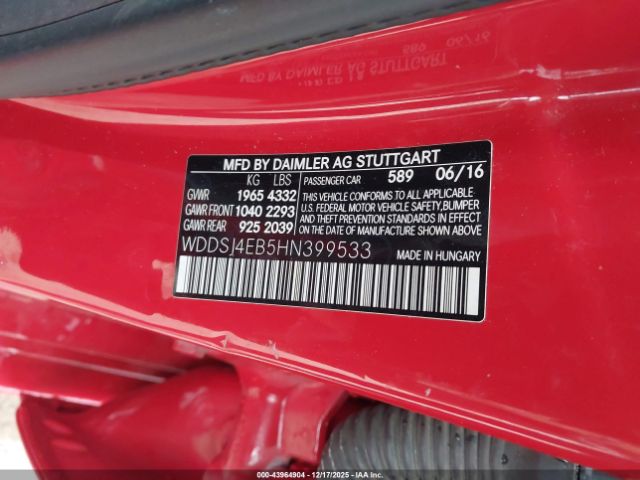 2017 MERCEDES-BENZ CLA 250 WDDSJ4EB5HN399533 Photo 8