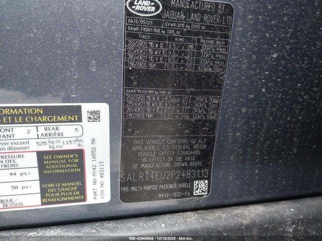 2023 LAND ROVER DISCOVERY SALRT4EU2P2483113 Photo 8