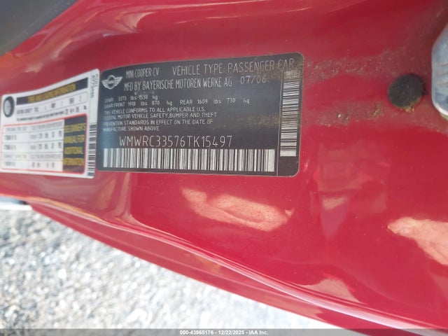 2006 MINI COOPER WMWRC33576TK15497 Photo 8
