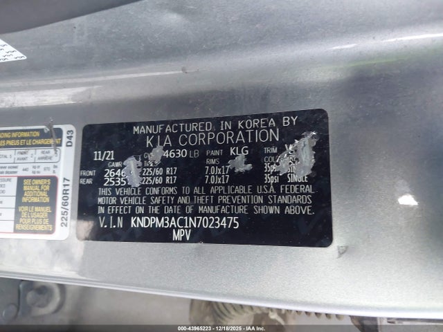 2022 KIA SPORTAGE KNDPM3AC1N7023475 Photo 8