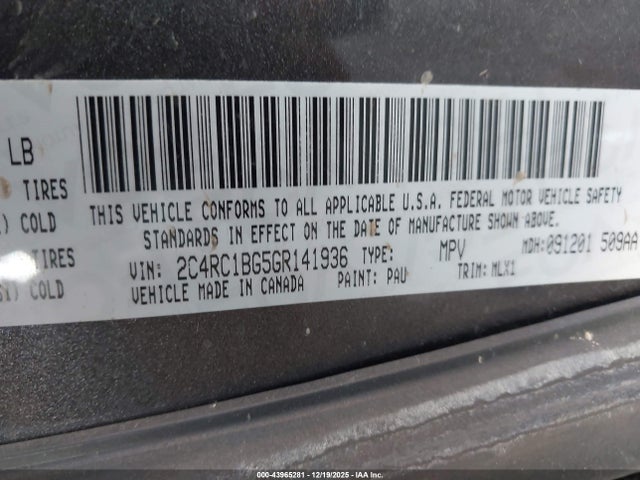 2016 CHRYSLER TOWN & COUNTRY 2C4RC1BG5GR141936 Photo 8