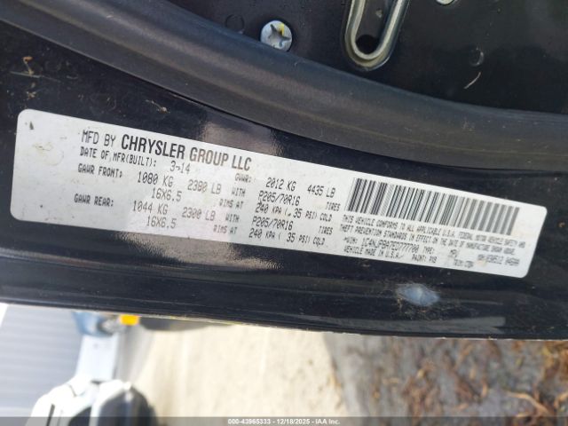 2014 JEEP PATRIOT 1C4NJPBA7ED777700 Photo 8