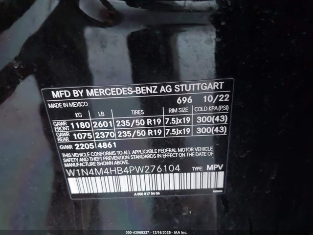2023 MERCEDES-BENZ GLB 250 W1N4M4HB4PW276104 Photo 8