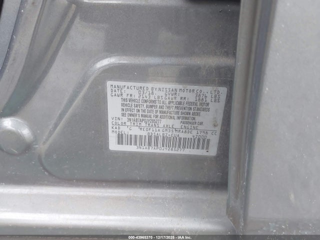 Nissan SENTRA S 2018 3N1AB7AP0JY285277 Image 9