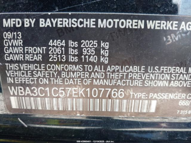 2014 BMW 328I WBA3C1C57EK107766 Photo 8