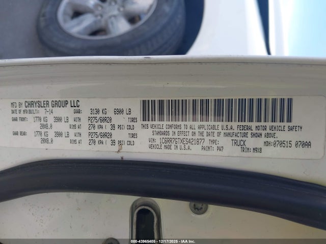 2014 RAM 1500 1C6RR7GTXES421877 Photo 8