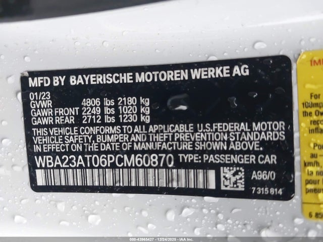 2023 BMW 430I WBA23AT06PCM60870 Photo 8