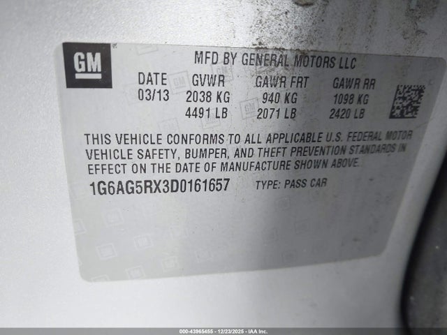 2013 CADILLAC ATS 1G6AG5RX3D0161657 Photo 8