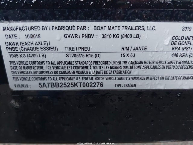 Chaparral Boat &amp; Trailer 2019 FGBZ0177K819 Image 14