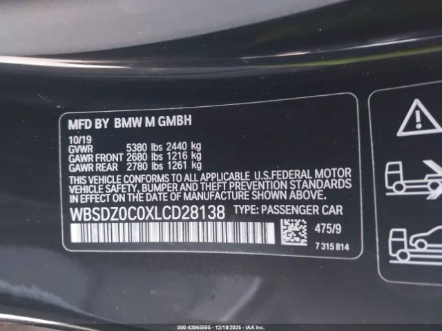 2020 BMW M8 WBSDZ0C0XLCD28138 Photo 8
