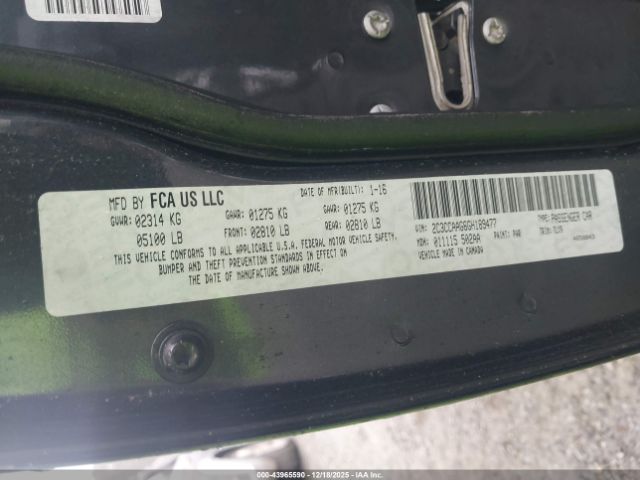 2016 CHRYSLER 300 2C3CCAAG6GH189477 Photo 8