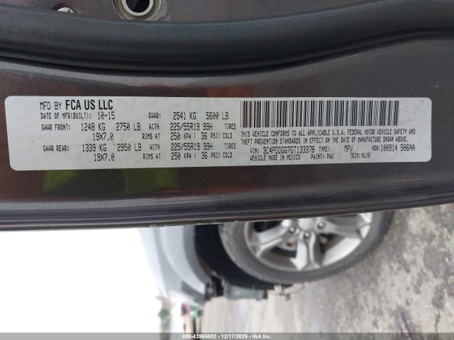 3C4PDDGG7GT133378 Dodge Journey Crossroad Plus