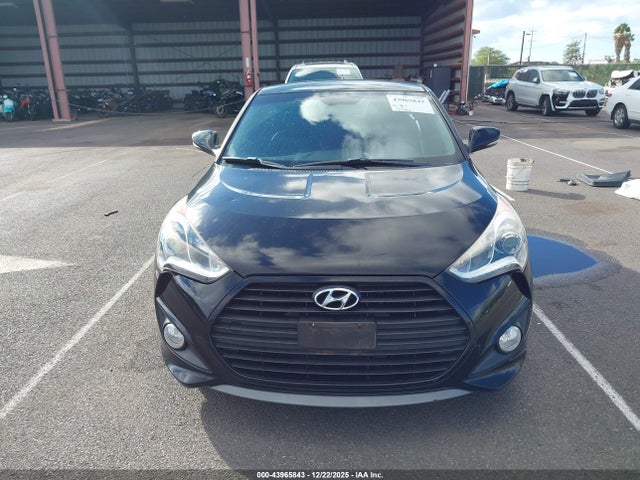 KMHTC6AEXEU200073 Hyundai Veloster Turbo W/black