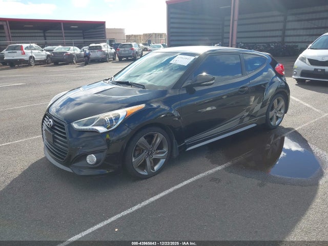 KMHTC6AEXEU200073 Hyundai Veloster Turbo W/black