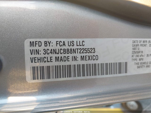 2022 JEEP COMPASS 3C4NJCBB8NT225523 Photo 8