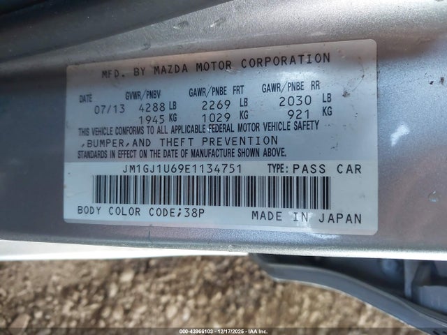 JM1GJ1U69E1134751 Mazda Mazda6 I Sport
