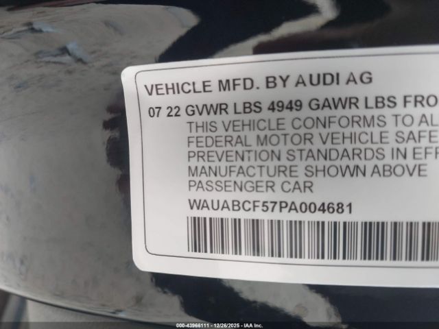 2023 AUDI A5 SPORTBACK WAUABCF57PA004681 Photo 8