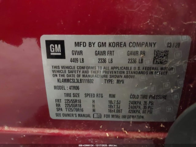 Buick Encore Gx Awd Preferred 2020 KL4MMCSL3LB111692 Image 9