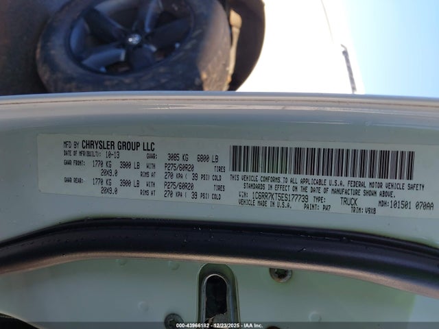 43966182 :رقم المزاد ، 1C6RR7KT5ES177739 vin ، 2014 Ram 1500 Express مزاد بيع