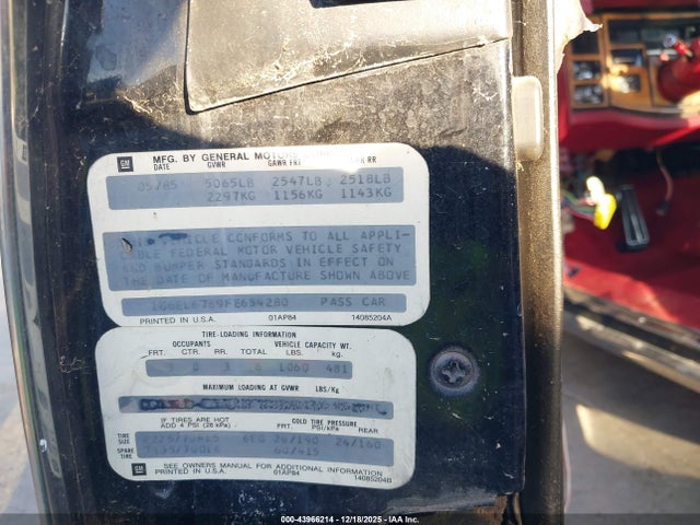 1985 CADILLAC ELDORADO 1G6EL6789FE654280 Photo 8