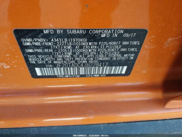 2018 SUBARU CROSSTREK JF2GTADC4JH228412 Photo 8