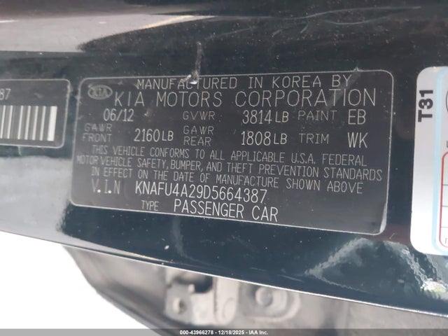 2013 KIA FORTE KNAFU4A29D5664387 Photo 8
