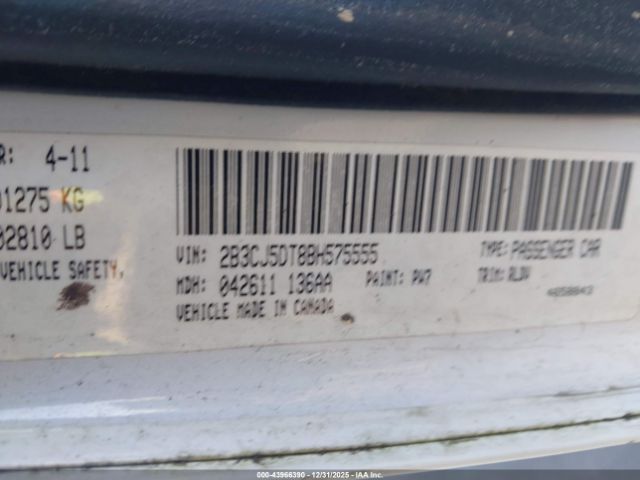 2011 DODGE CHALLENGER 2B3CJ5DT8BH575555 Photo 8