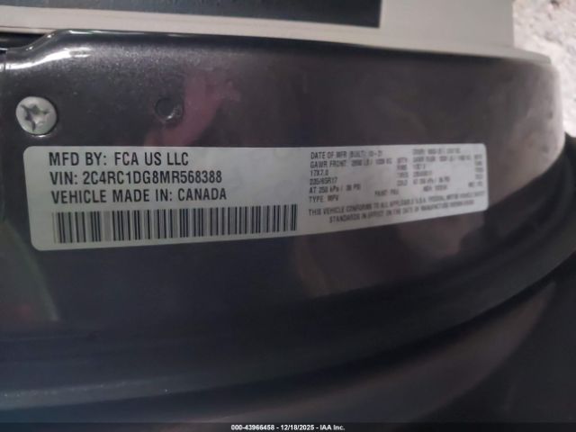 2021 CHRYSLER VOYAGER 2C4RC1DG8MR568388 Photo 8