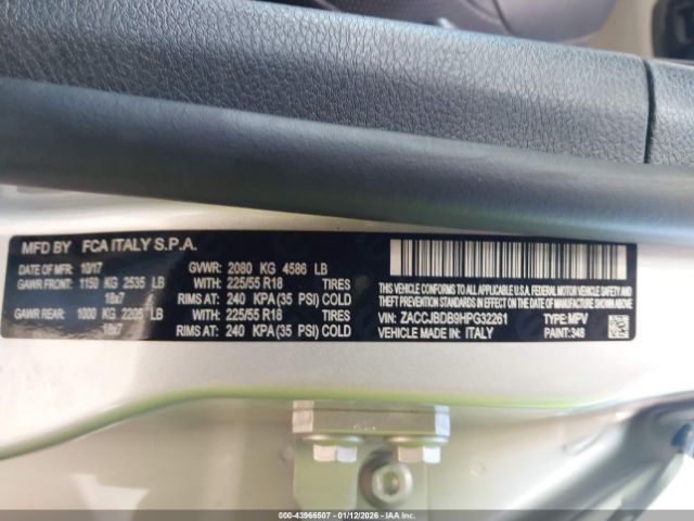 2017 JEEP RENEGADE ZACCJBDB9HPG32261 Photo 8