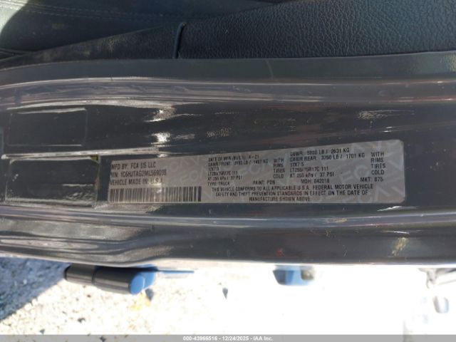 2021 JEEP GLADIATOR 1C6HJTAG2ML569098 Photo 8