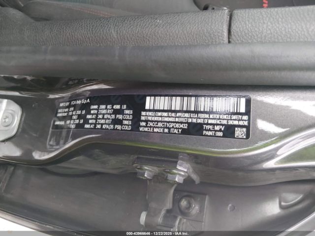 2016 JEEP RENEGADE ZACCJBCT1GPD83432 Photo 8