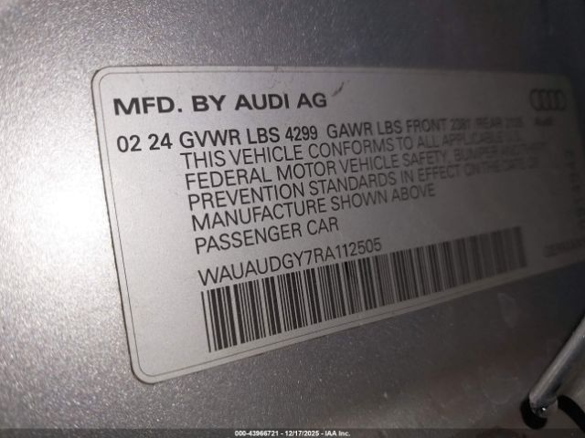 2024 AUDI A3 WAUAUDGY7RA112505 Photo 8