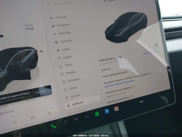 2025 TESLA MODEL 3 5YJ3E1EA1SF039495 Photo 6