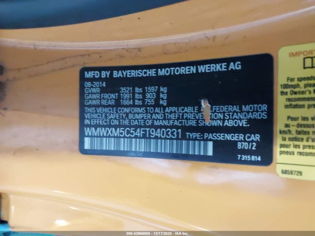 2015 MINI HARDTOP WMWXM5C54FT940331 Photo 8