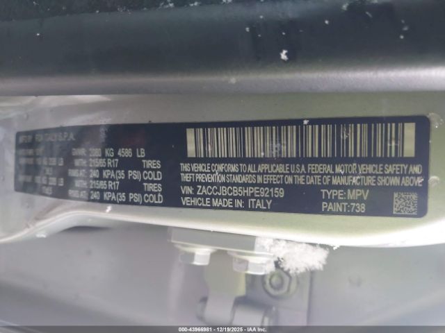2017 JEEP RENEGADE ZACCJBCB5HPE92159 Photo 8