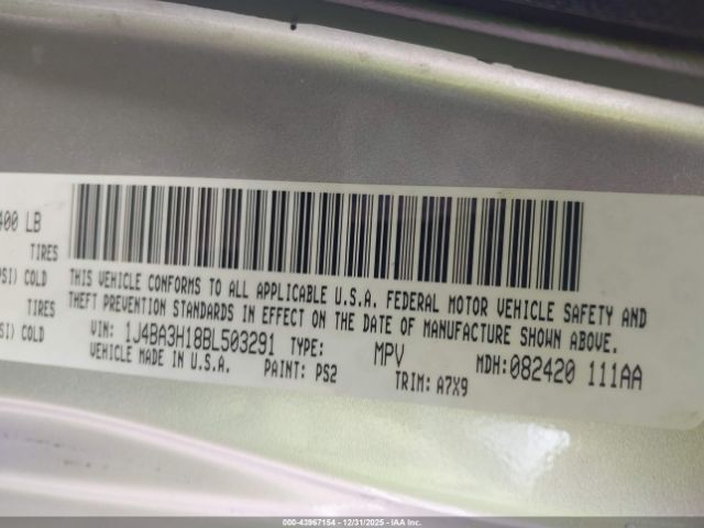 2011 JEEP WRANGLER UNLIMITED 1J4BA3H18BL503291 Photo 8