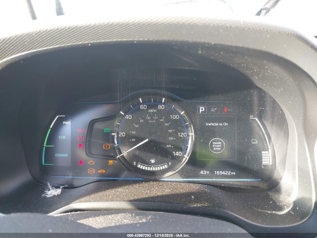 KMHC65LC9KU164658 Hyundai Ioniq Hybrid Blue